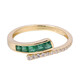 Anillo en oro con Esmeralda de Zambia AAA (CIRARI)