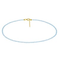 Collar en plata con Apatita azul