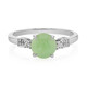 Anillo en plata con Crisoprasa imperial