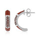 Pendientes en plata con Granate de Mozambique