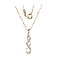 Collar en latón con Diamante I3 (I) (Juwelo Style)
