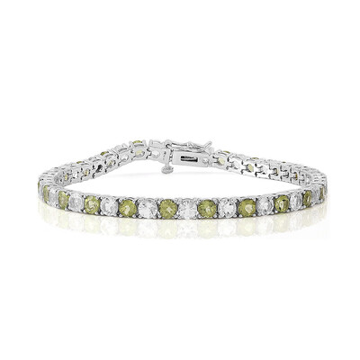 Brazalete en plata con Peridoto