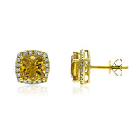 Pendientes en oro con Berilo imperial (AMAYANI)