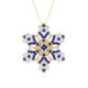 Collar en plata con Espinela azul cobalto (Gems en Vogue)