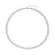 Collar en plata con Cuarzo rosa