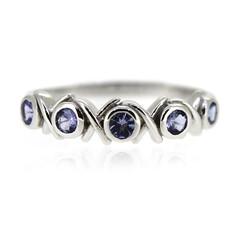 Anillo en plata con Tanzanita
