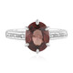 Anillo en plata con Zircón rosado