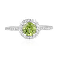 Anillo en plata con Peridoto