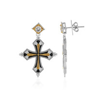 Pendientes en plata con Zircón (Dallas Prince Designs)