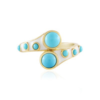 Anillo en plata con Turquesa bella durmiente