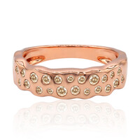 Anillo en oro con Diamante rosa de Francia de Argyle SI1