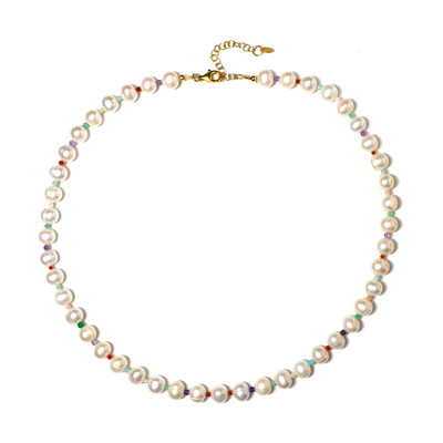 Collar en plata con Perla blanca Freshwater