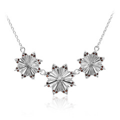 Collar en plata con Granate de Mozambique