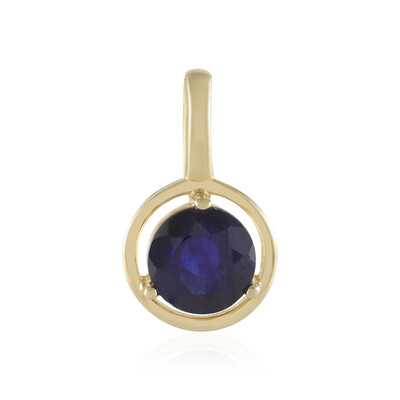 Colgante en plata con Zafiro azul de Madagascar
