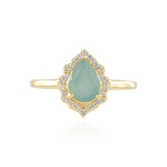 Anillo en plata con Grandidierita