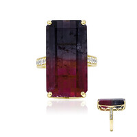 Anillo en oro con Turmalina multicolor (AMAYANI)