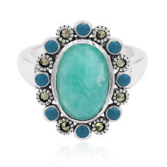 Anillo en plata con Amazonita
