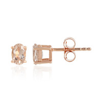 Pendientes en plata con Morganita