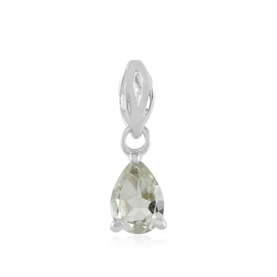 Colgante en plata con Amatista verde