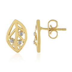 Pendientes en plata con Diamante I2 (I)