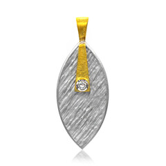 Colgante en plata con Topacio blanco