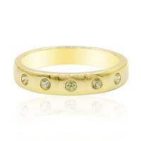 Anillo en plata con Zafiro amarillo
