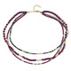 Collar en plata con Rubí de Mozambique (Riya)