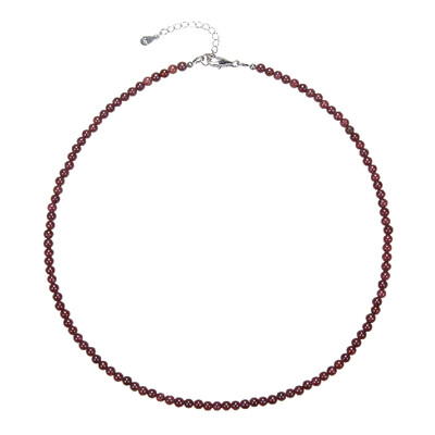 Collar en plata con Granate de Mozambique