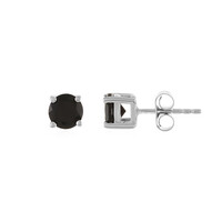Pendientes en plata con Ónix negro