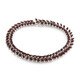 Brazalete en plata con Granate de Mozambique