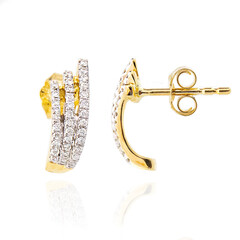 Pendientes en oro con Diamante SI