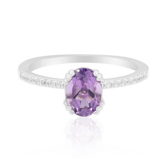 Anillo en plata con Amatista