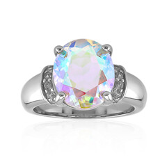 Anillo en plata con Cuarzo Rayo de luna