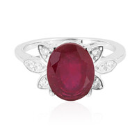 Anillo en plata con Rubí de Madagascar