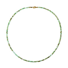 Collar en plata con Crisoprasa