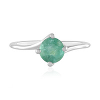 Anillo en oro con Esmeralda de Brasil