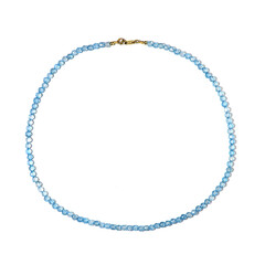 Collar en plata con Topacio azul cielo