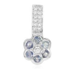 Colgante en plata con Zafiro de Tanzania