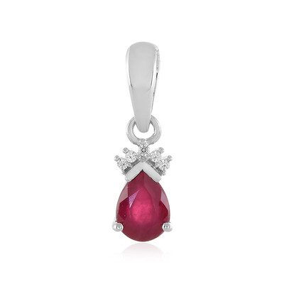 Colgante en plata con Rubí de Madagascar