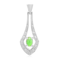 Colgante en plata con Crisoprasa imperial