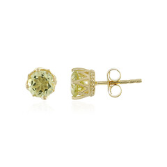 Pendientes en plata con Cuarzo del Ouro Verde