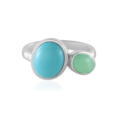 Anillo en plata con Turquesa bella durmiente (KM by Juwelo)