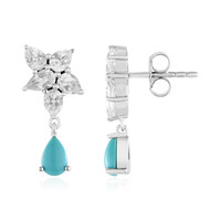 Pendientes en plata con Turquesa bella durmiente (de Melo)