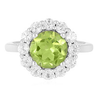 Anillo en plata con Peridoto