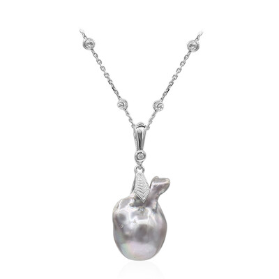 Collar en plata con Perla Freshwater (TPC)
