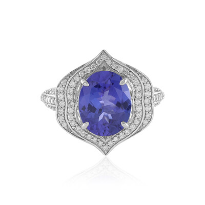 Anillo en oro con Tanzanita AAA (de Melo)