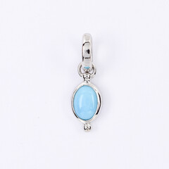 Colgante en plata con Turquesa