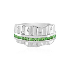 Anillo en plata con Tsavorita de Tanzania (de Melo)