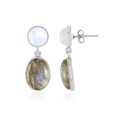Pendientes en plata con Labradorita