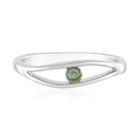 Anillo en plata con Apatita Cromada